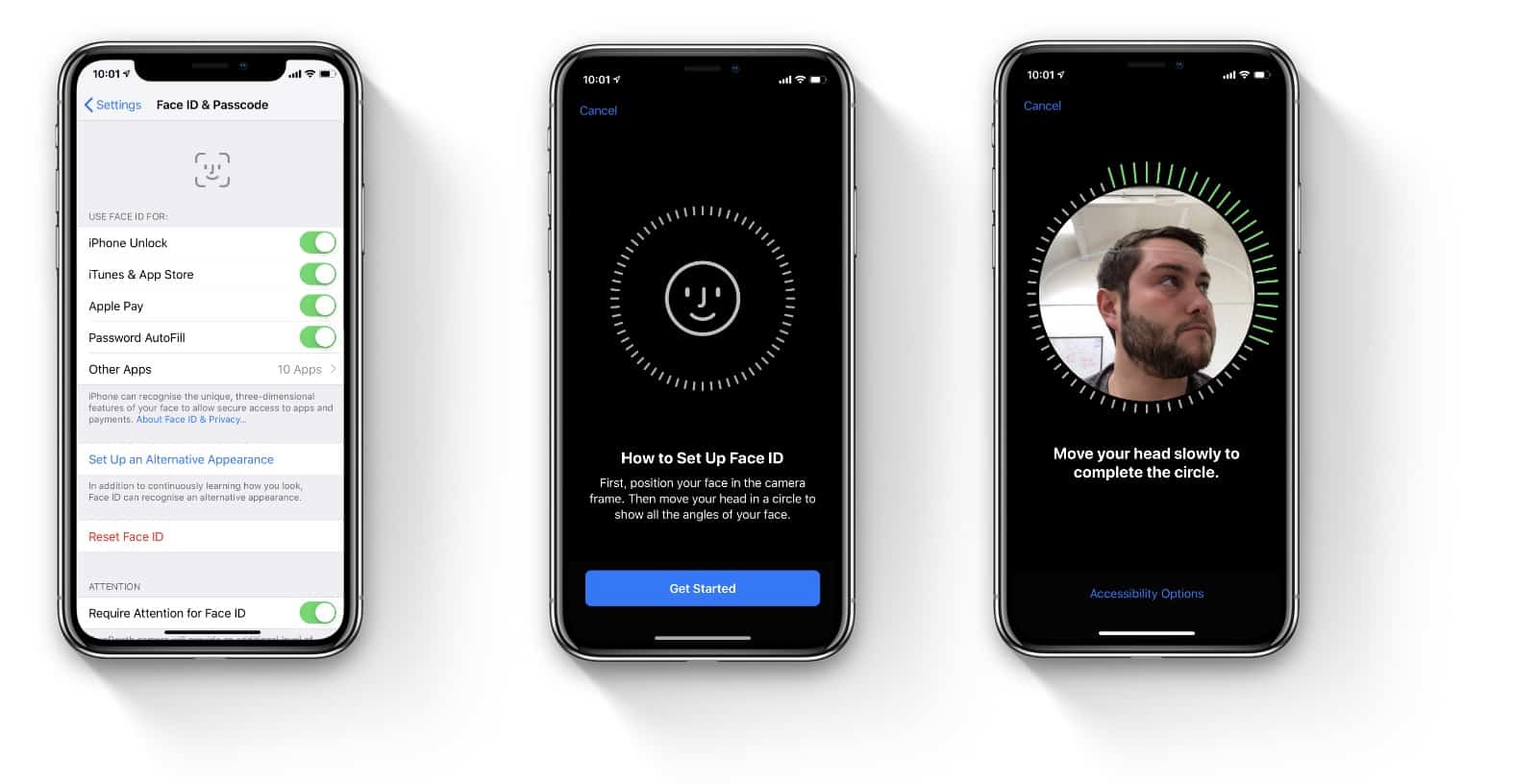 iOS - Face ID alternate appearance