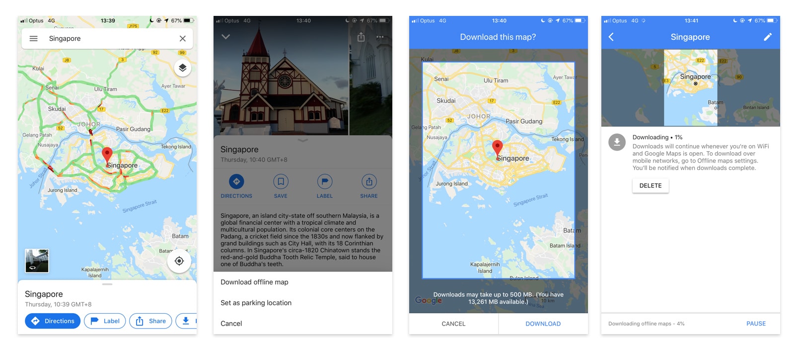Google Maps - offline maps