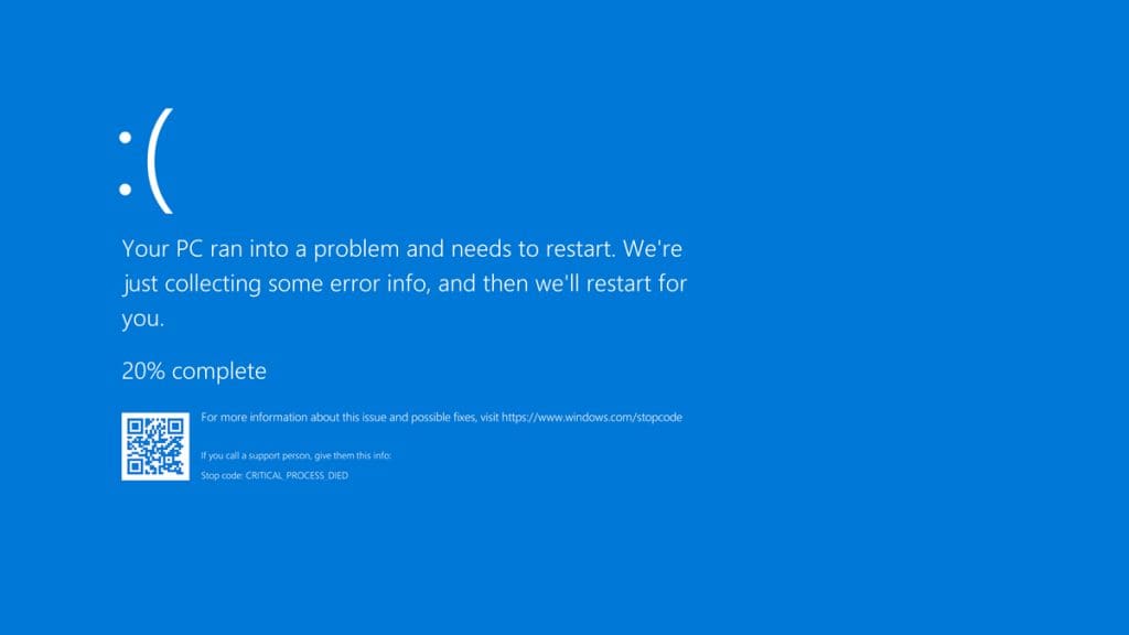 windows 10 blue screen of death adelaide