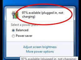 Laptop DC power - plugged but not charged Laptop DC power - plugged but not charged