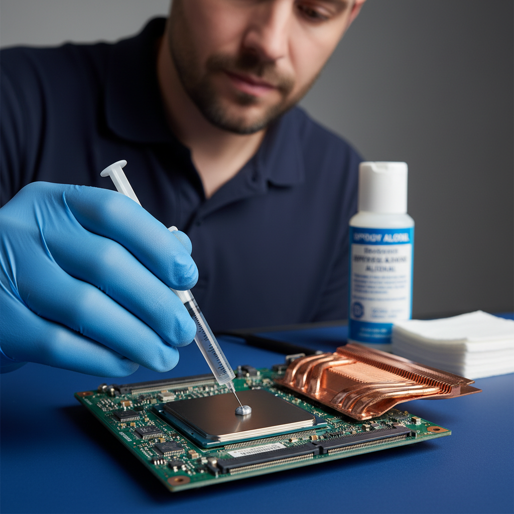 Alienware (Dell) laptop preventative maintenance — thermal paste reapplication to stop overheating and throttling