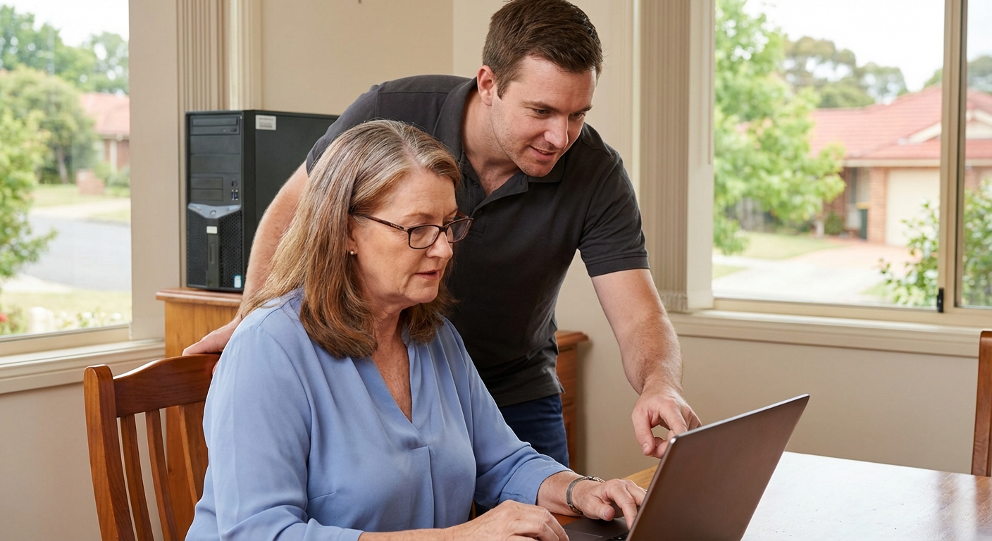 Friendly Computer Help Mooneba