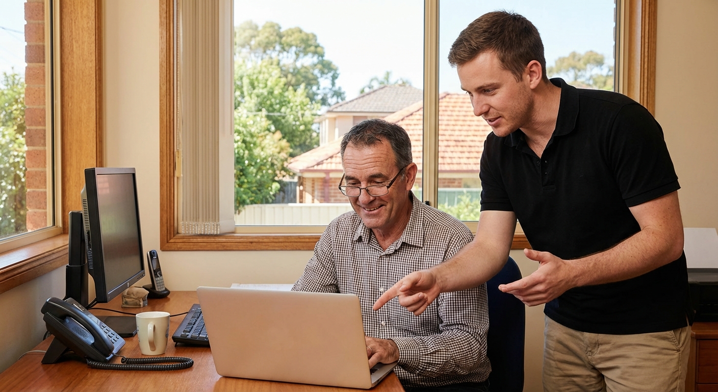 Quick Computer Fix Service Round Corner