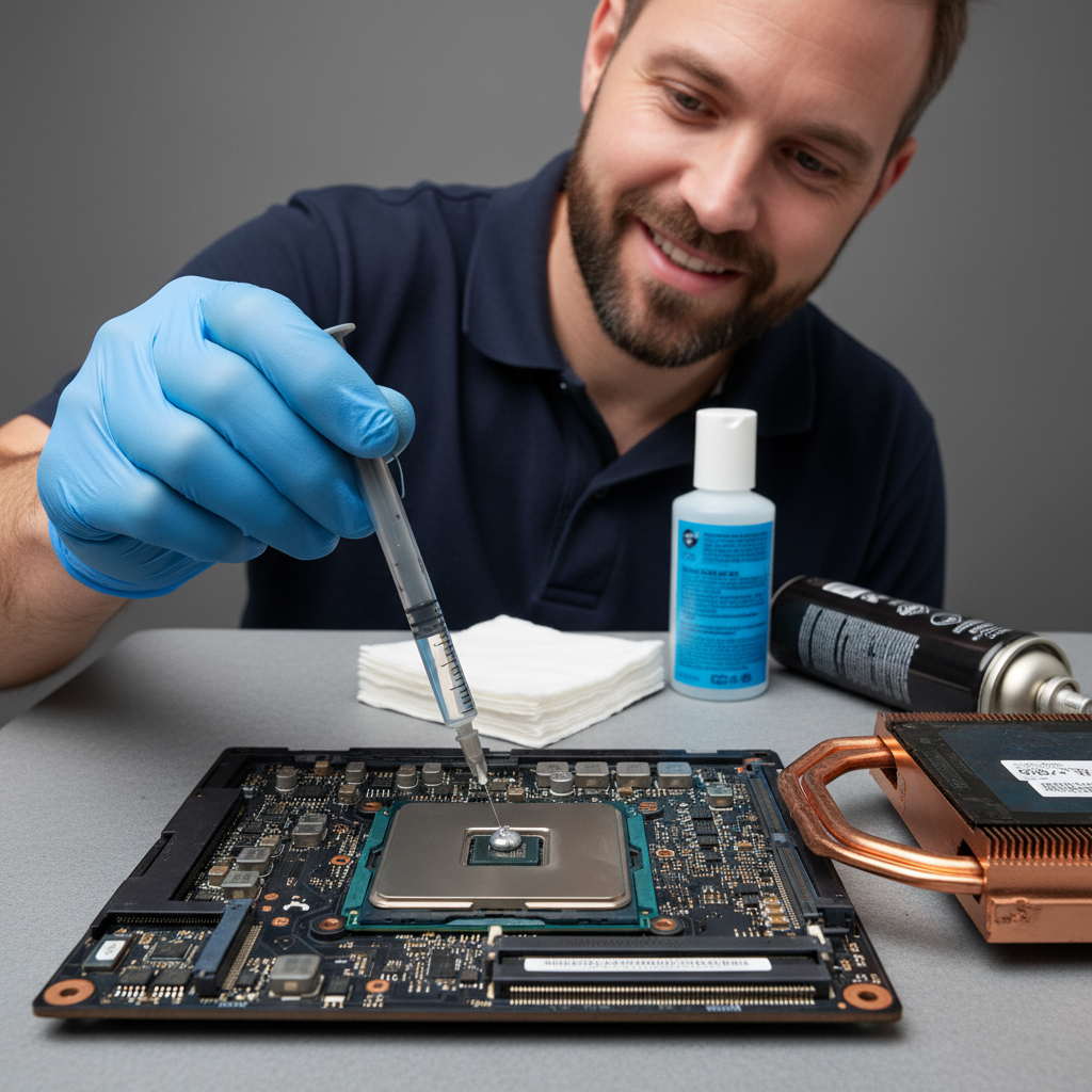 Toshiba (legacy) laptop preventative maintenance — thermal paste reapplication to stop overheating and throttling