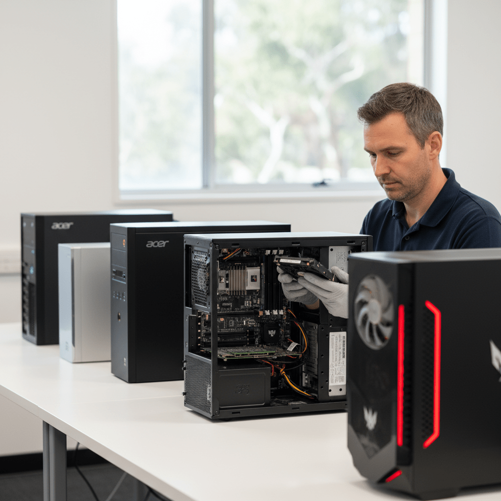 Expert Acer desktop data recovery for Aspire, Veriton, Predator Orion, and ConceptD models across Australia. We recover data from all Acer desktop models.