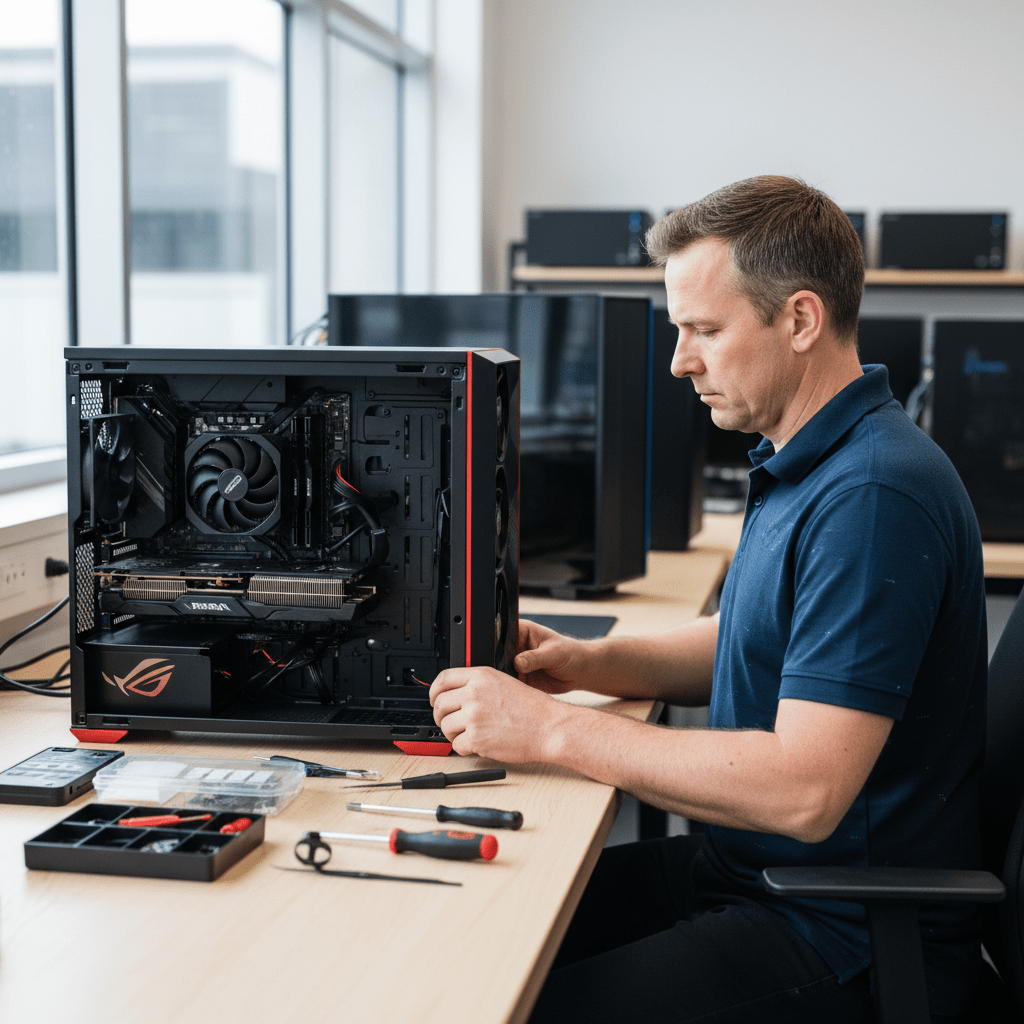Expert ASUS desktop data recovery services for all models, including ExpertCenter, ProArt, ROG Strix, and TUF Gaming, across Australia.