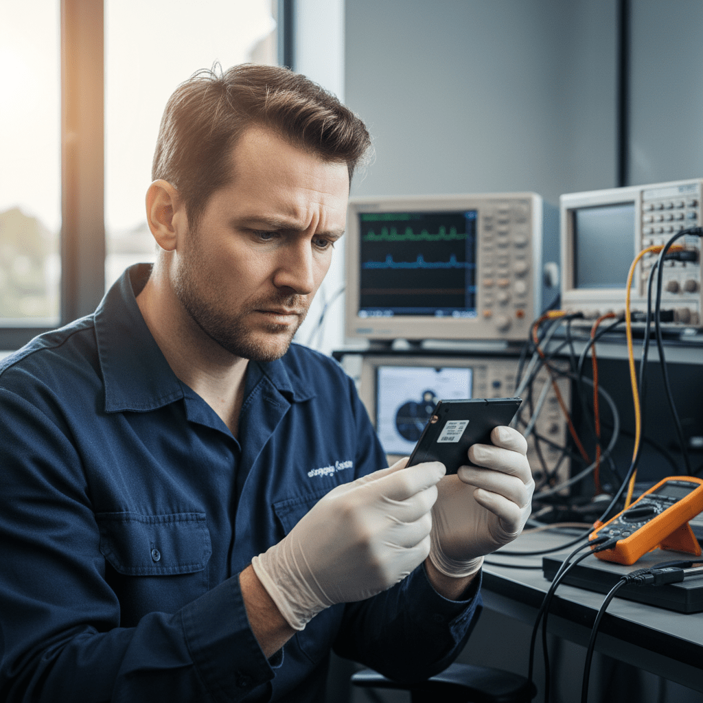 Technician diagnosing common Seagate, Intel, and Corsair SSD failure modes in Australia, offering expert data recovery.