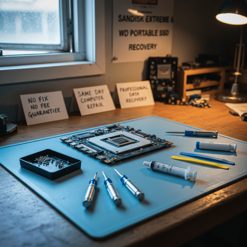 Professional computer repair equipment used by our Australian technicians — professional data recovery