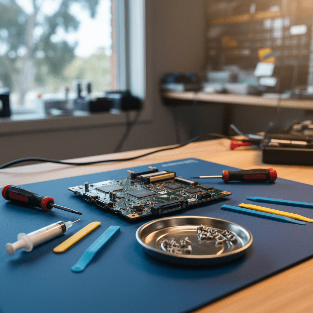 Professional computer repair equipment used by our Australian technicians — on-site laptop repair service