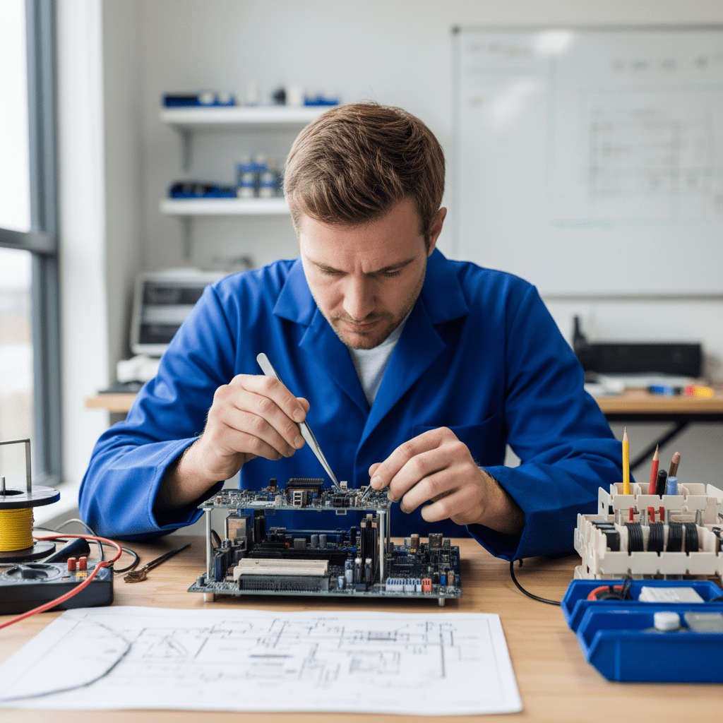 Expert computer repairs in Ringwood North by a skilled Original PC Doctor technician fixing a motherboard.