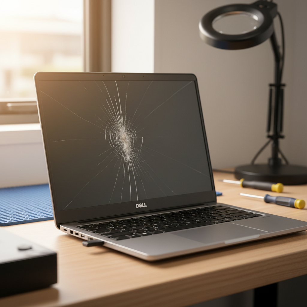 Cracked Dell laptop screen repair in Aberfoyle Park — Adelaide SA 5159