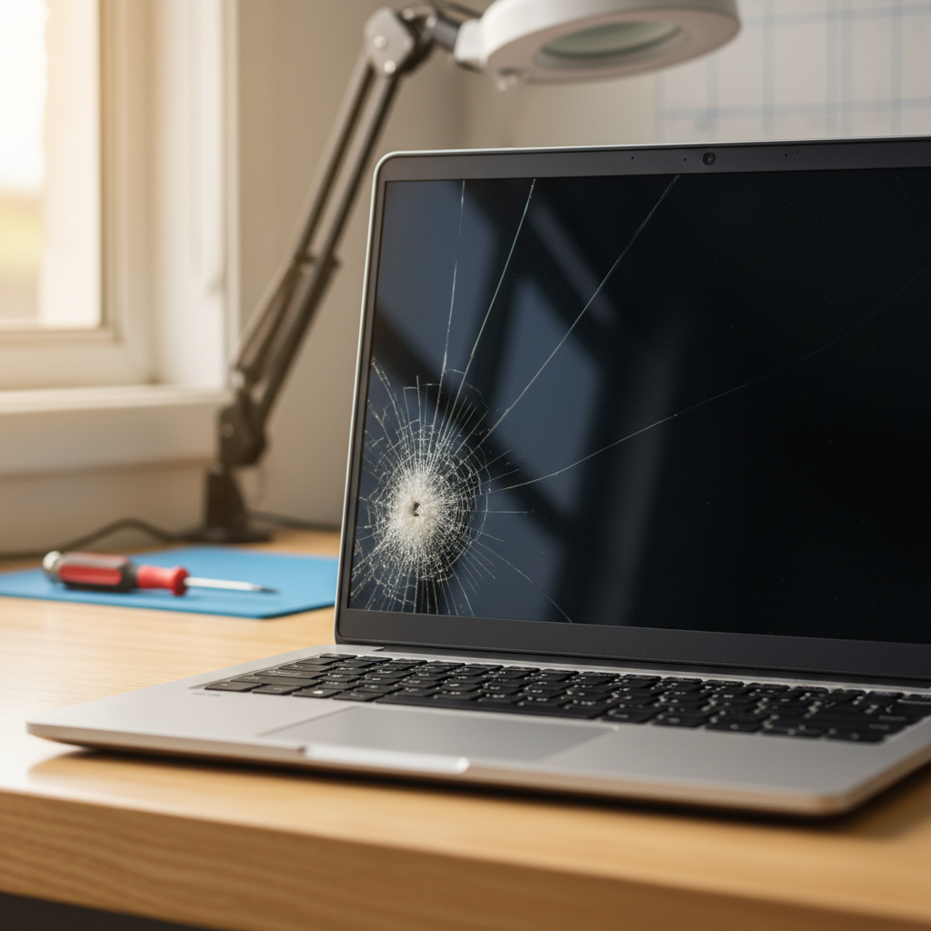 Cracked Dell laptop screen repair in Alawa — Darwin NT 0810