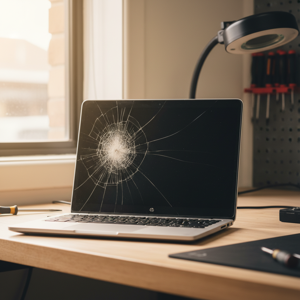 Cracked HP laptop screen repair in Aldinga Beach — Adelaide SA 5173