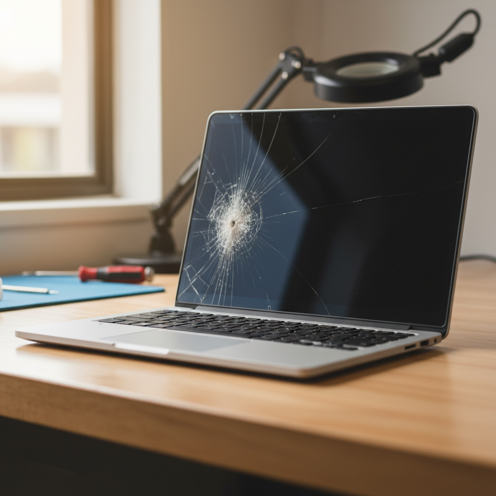 Cracked Dell laptop screen repair in Arcadia Vale — Newcastle NSW 2283
