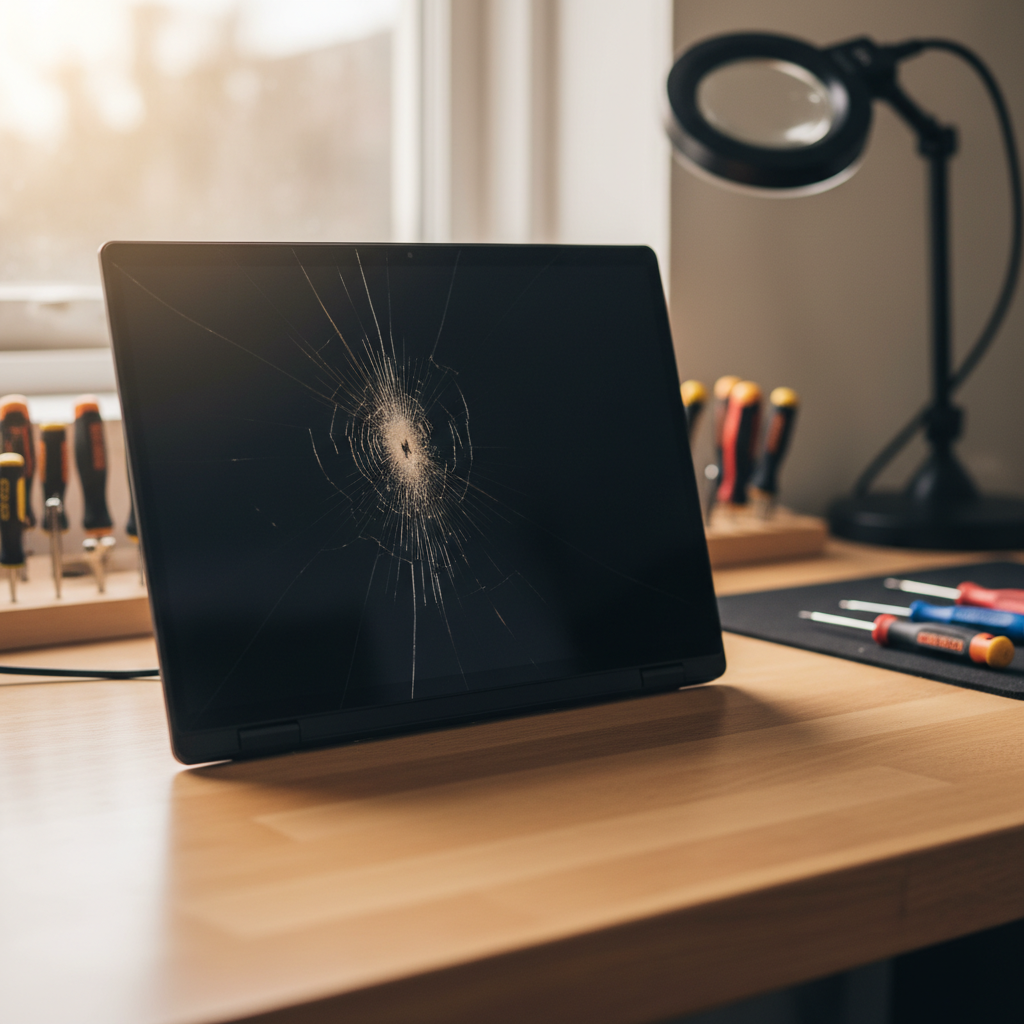 Cracked Razer laptop screen repair in Athelstone — Adelaide SA 5076