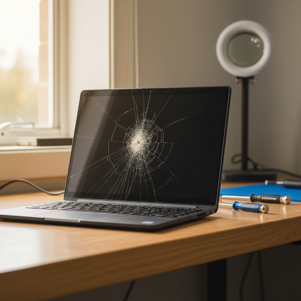 Cracked ASUS laptop screen repair in Beaumont — Adelaide SA 5066