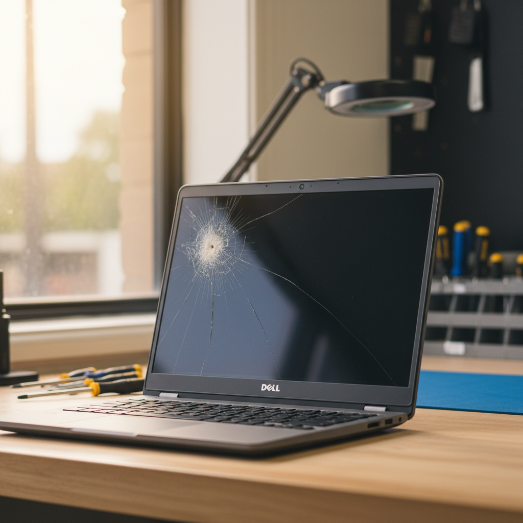 Cracked Dell laptop screen repair in Bellbird Heights — Newcastle NSW 2325