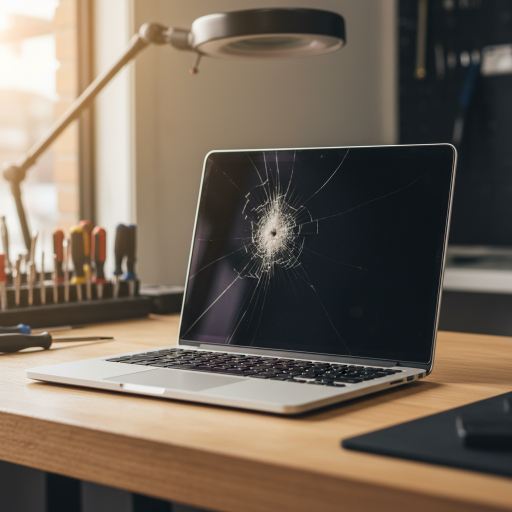 Cracked MacBook Air laptop screen repair in Biggs Flat — Adelaide SA 5153