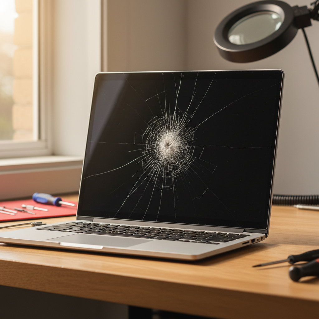 Cracked Dell laptop screen repair in Blakeview — Adelaide SA 5114
