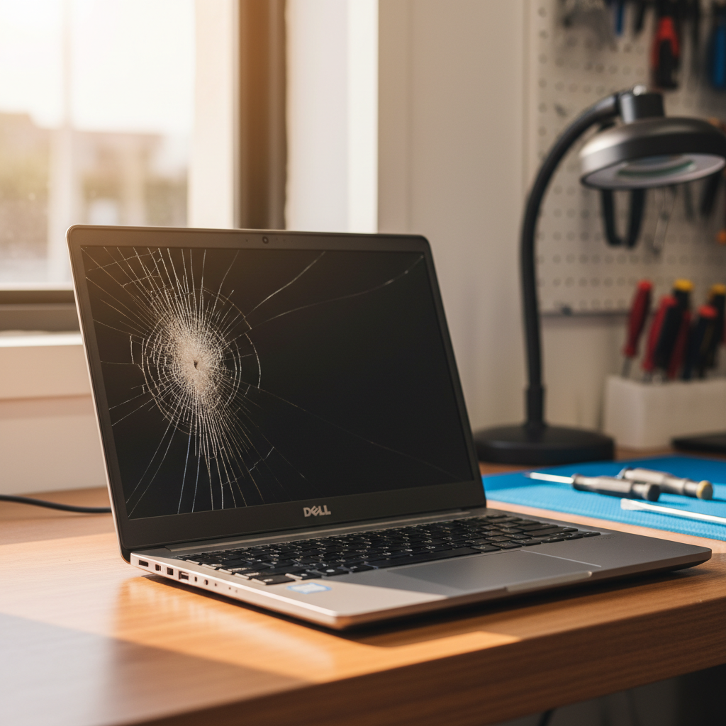Cracked Dell laptop screen repair in Blewitt Springs — Adelaide SA 5171