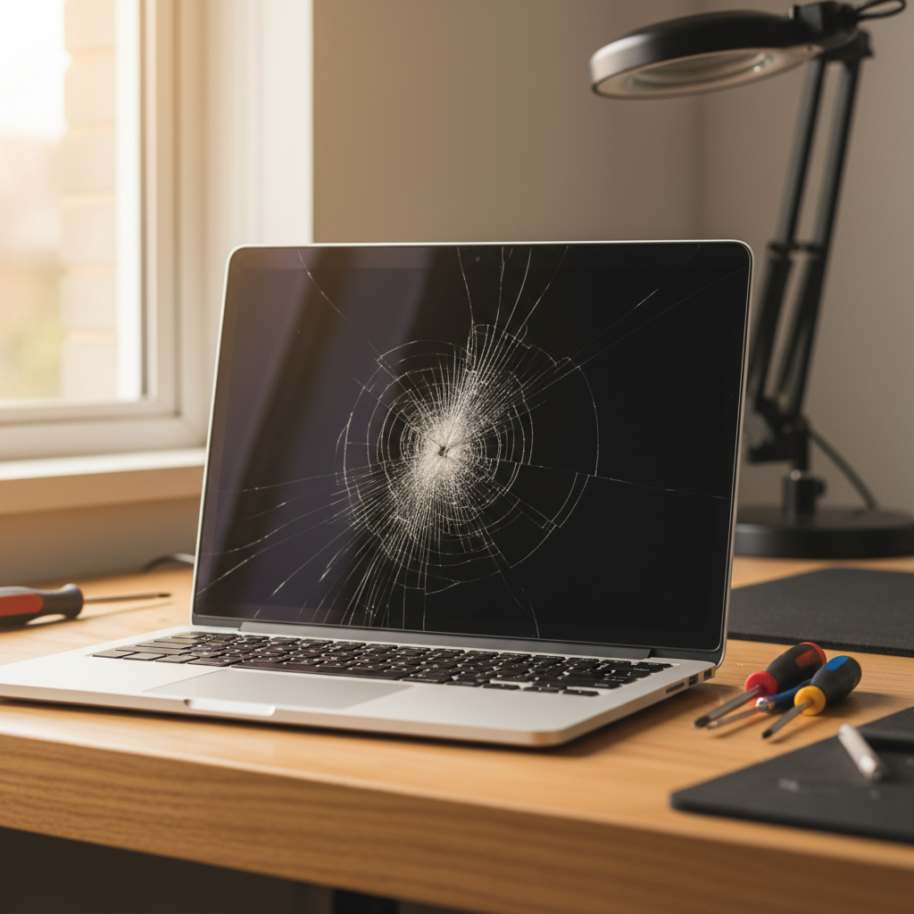Cracked MacBook Pro laptop screen repair in Bolivar — Adelaide SA 5110