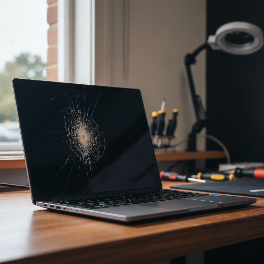 Cracked Razer laptop screen repair in Brahma Lodge — Adelaide SA 5109