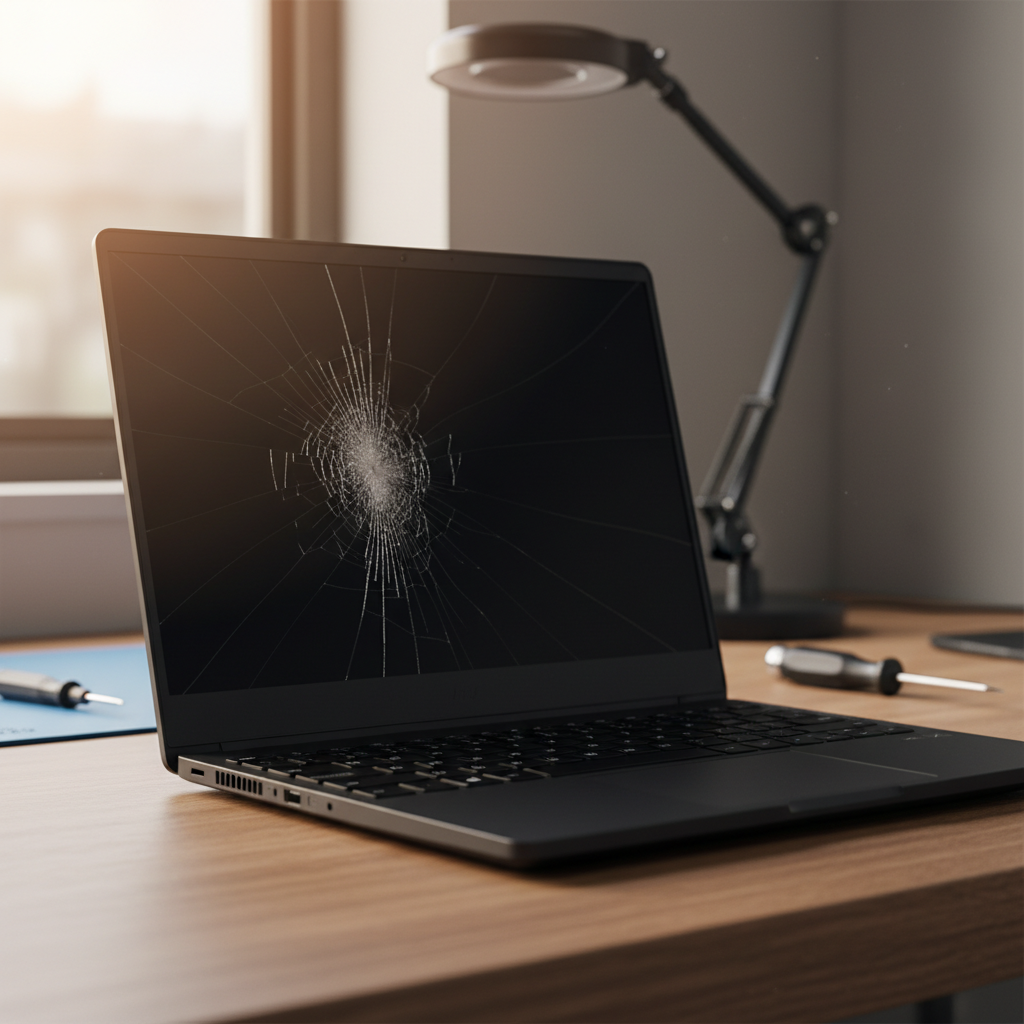 Cracked Razer laptop screen repair in Branxton — Newcastle NSW 2335