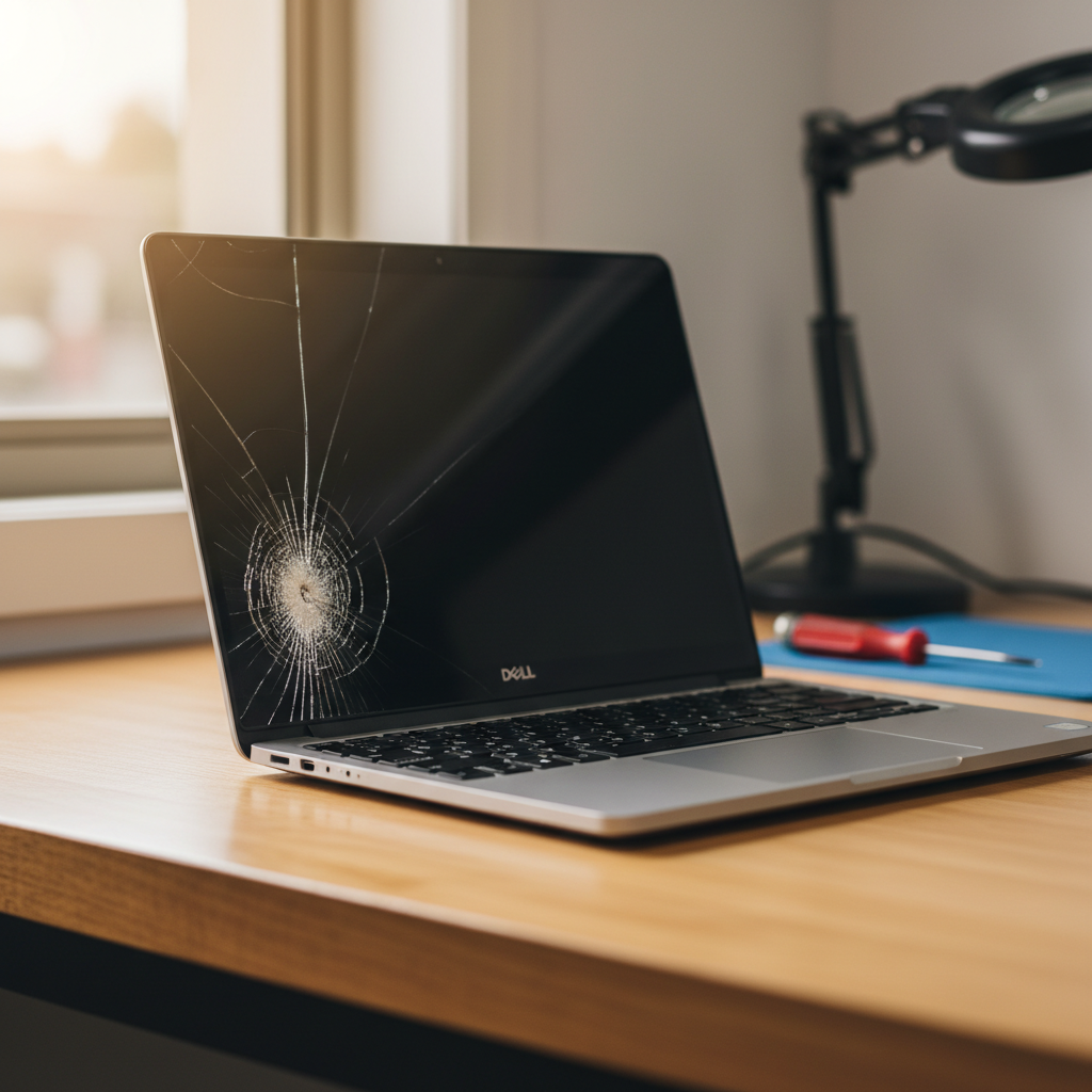 Cracked Dell laptop screen repair in Bridgewater — Adelaide SA 5155