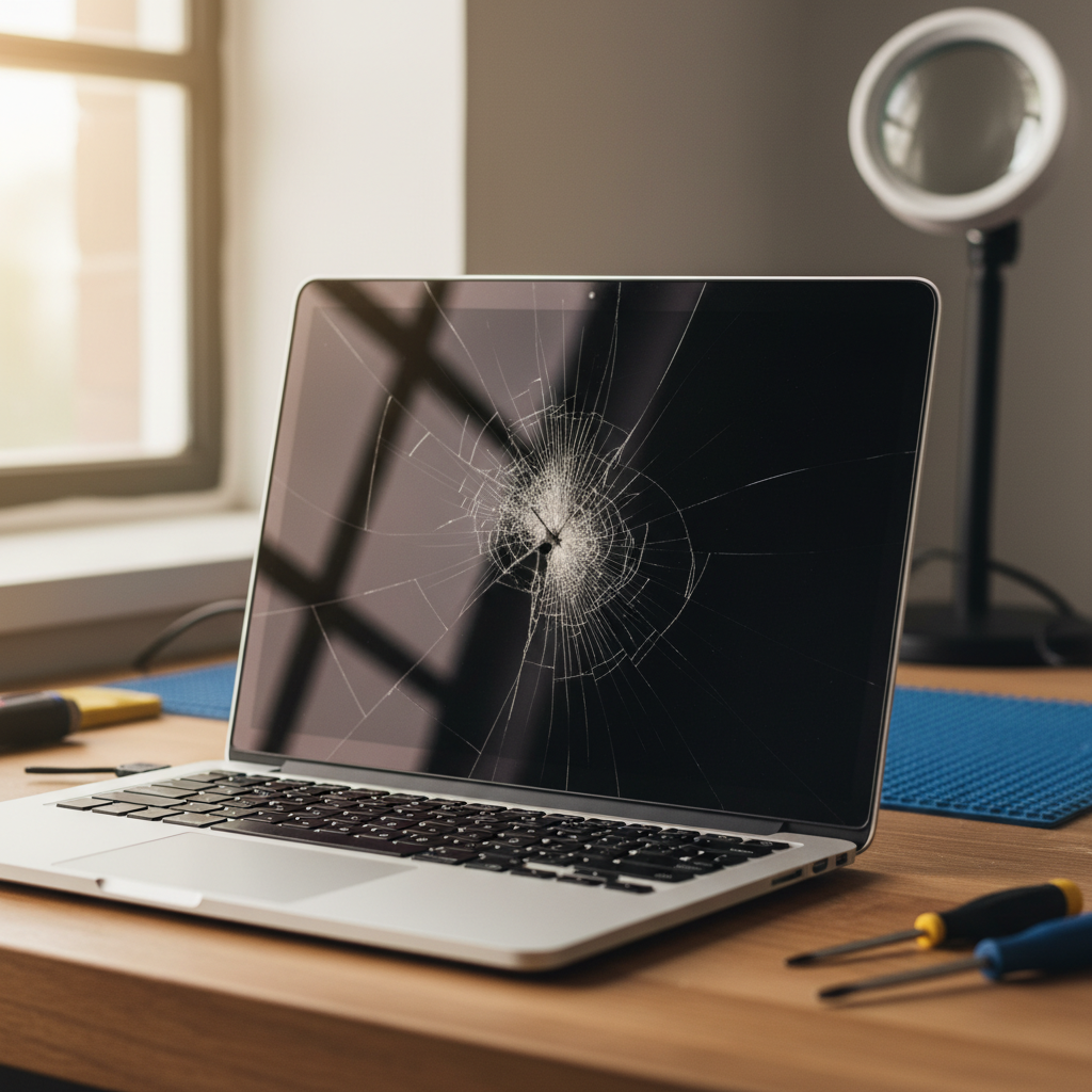 Cracked MacBook Air laptop screen repair in Brinkin — Darwin NT 0810