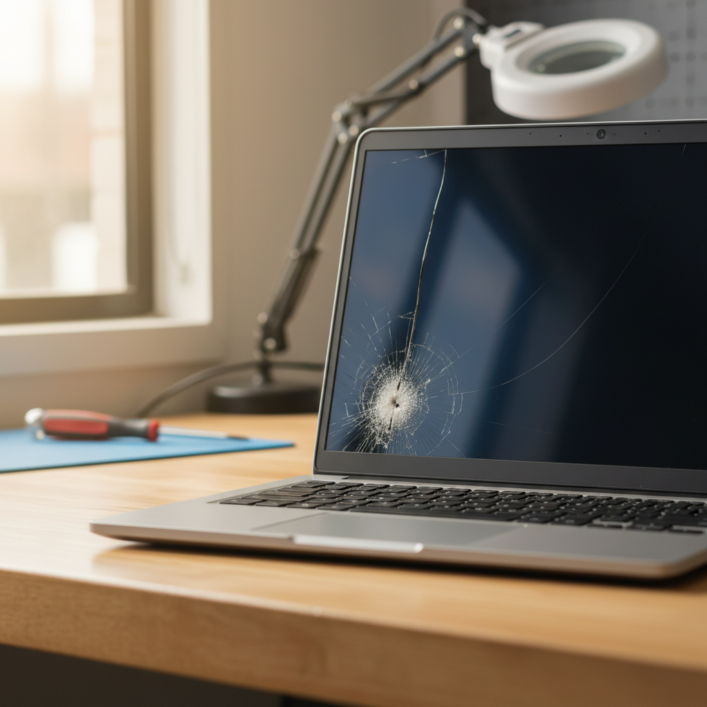 Cracked Dell laptop screen repair in Broadview — Adelaide SA 5083