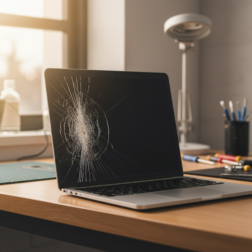 Cracked MacBook Pro laptop screen repair in Brown Hill Creek — Adelaide SA 5062
