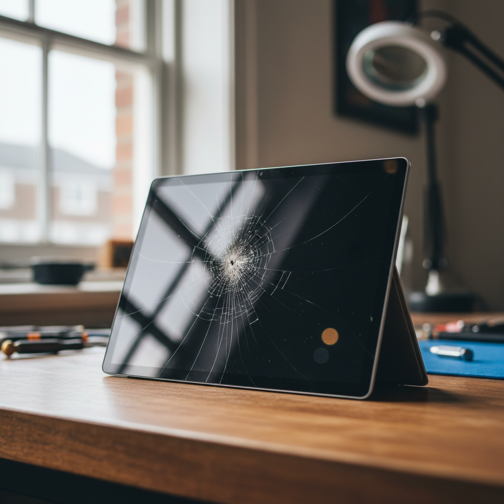 Cracked Microsoft Surface laptop screen repair in Buttai — Newcastle NSW 2323