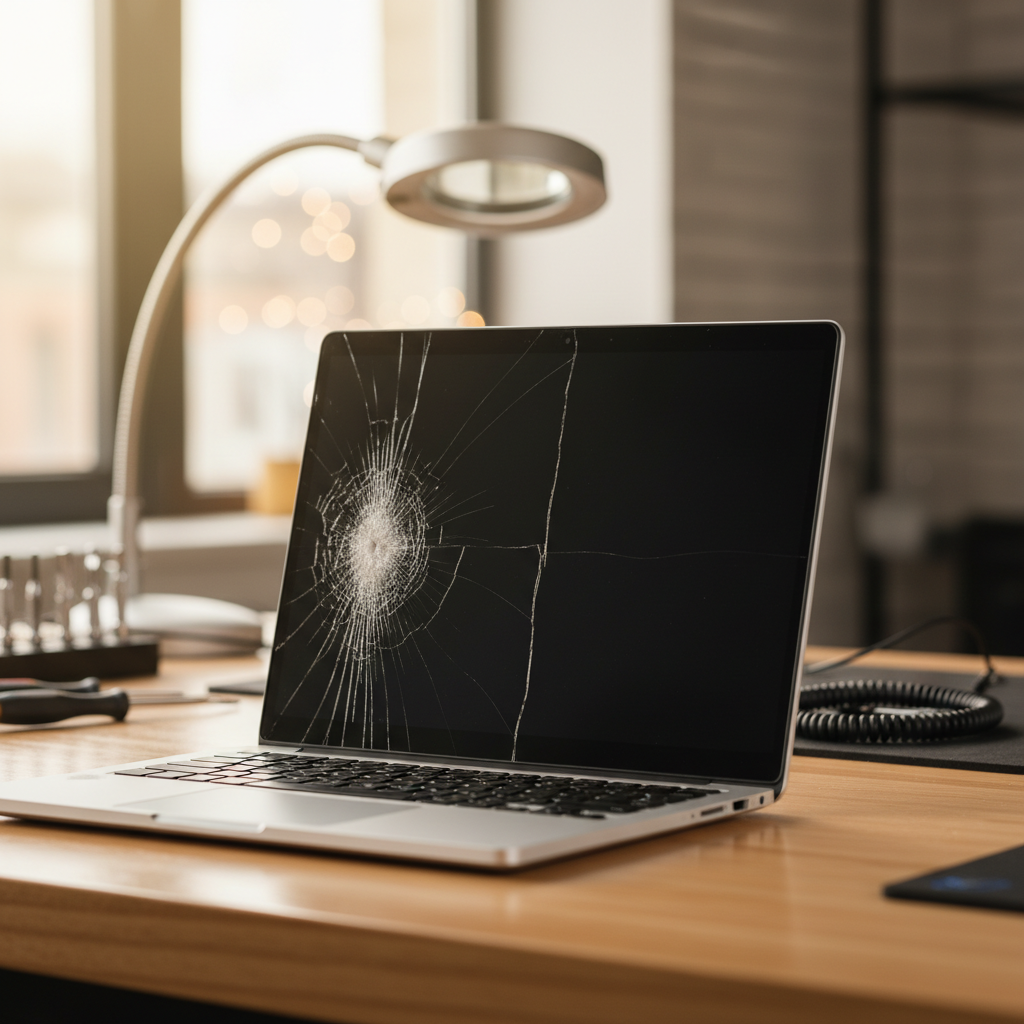 Cracked Dell laptop screen repair in Casuarina — Darwin NT 0810