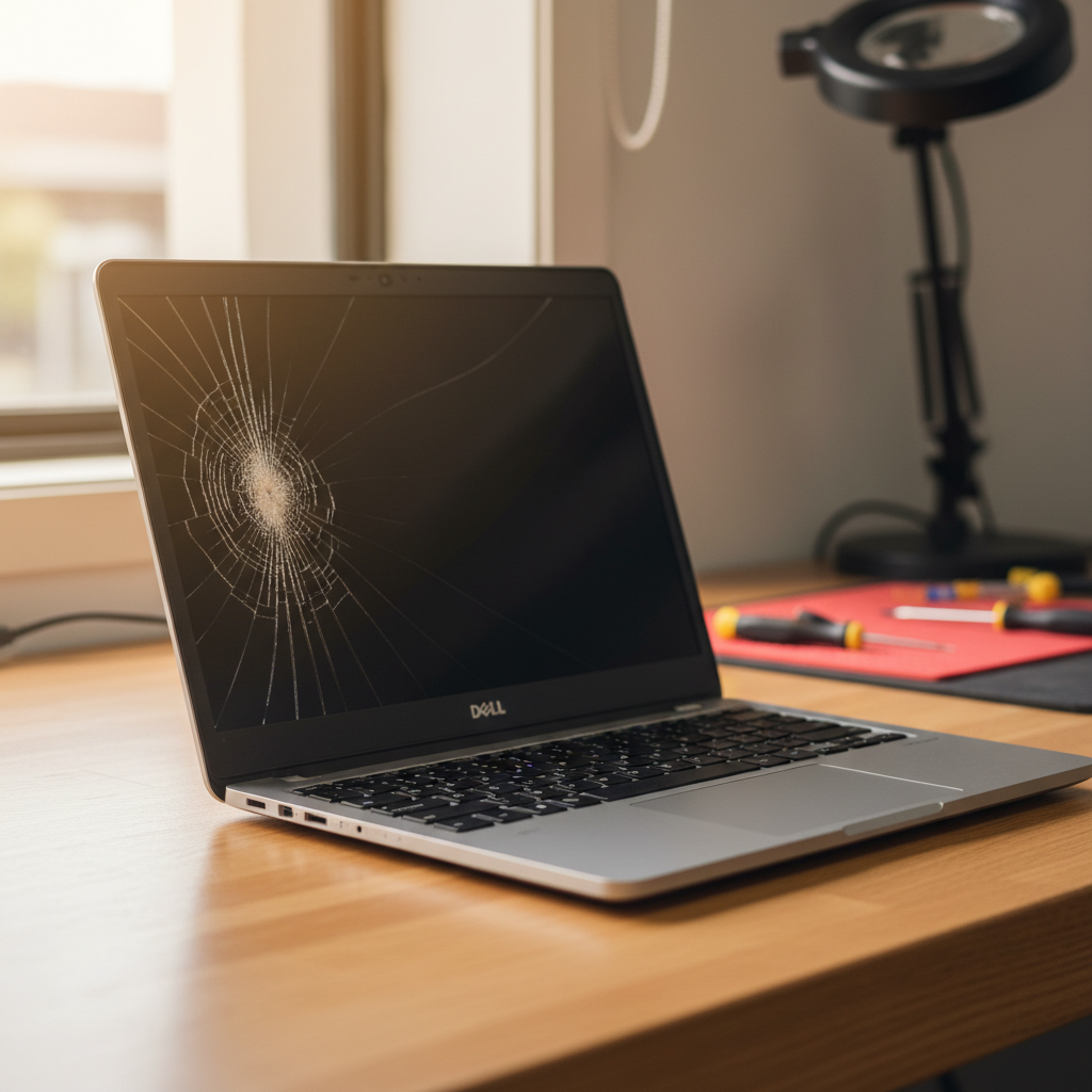 Cracked Dell laptop screen repair in Catherine Hill Bay — Newcastle NSW 2281