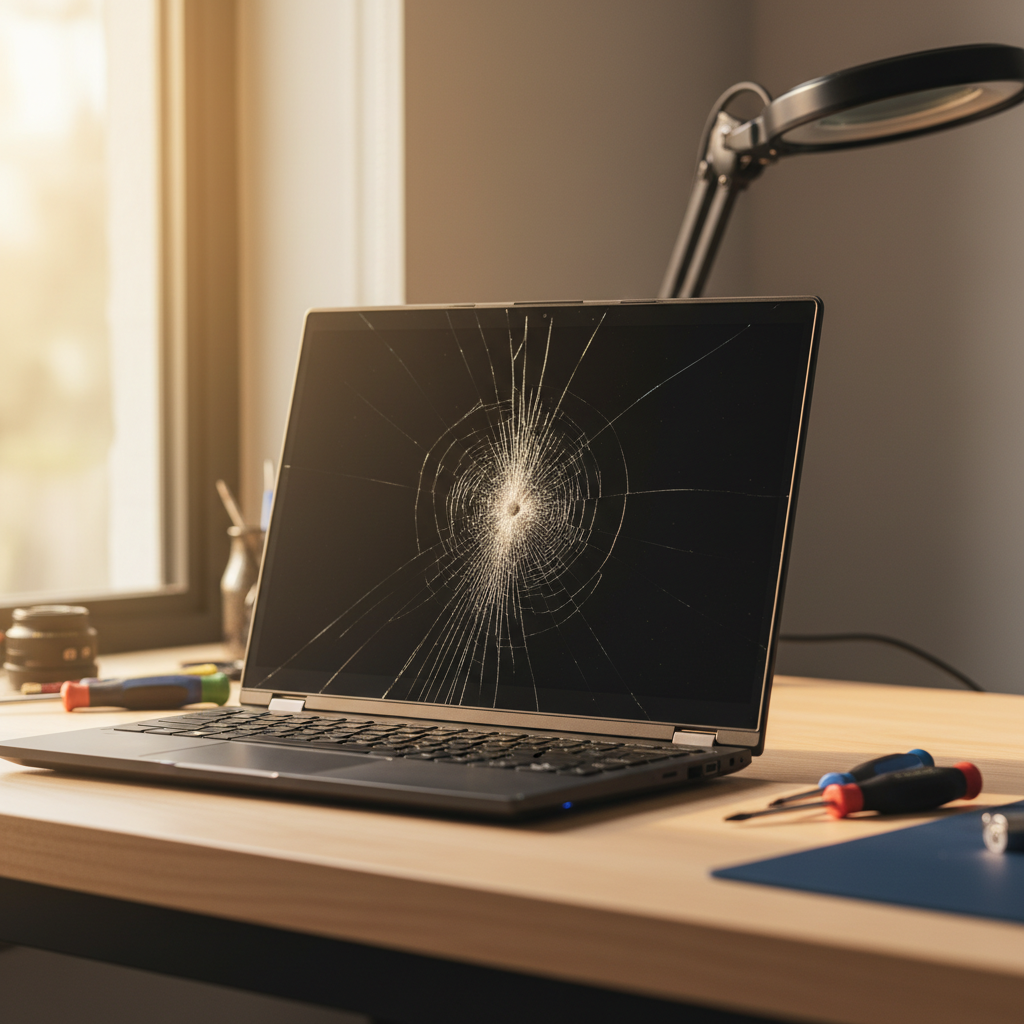 Cracked Alienware laptop screen repair in Chain Valley Bay — Newcastle NSW 2259