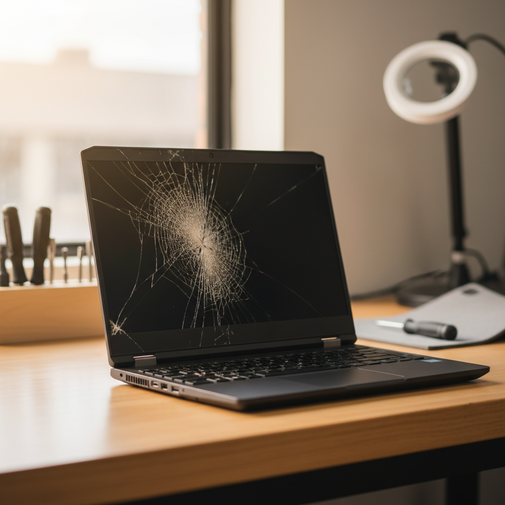 Cracked Alienware laptop screen repair in Clarendon — Adelaide SA 5157