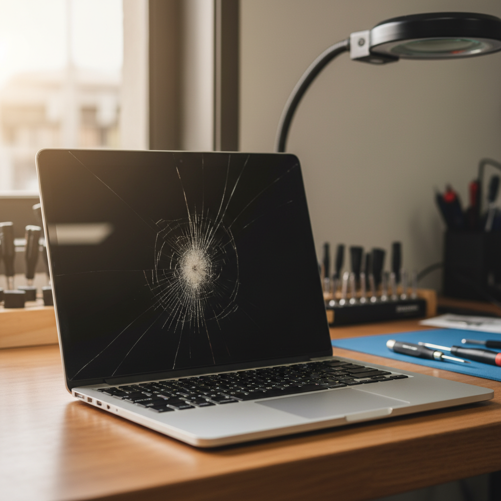 Cracked MacBook Pro laptop screen repair in Concordia — Adelaide SA 5118