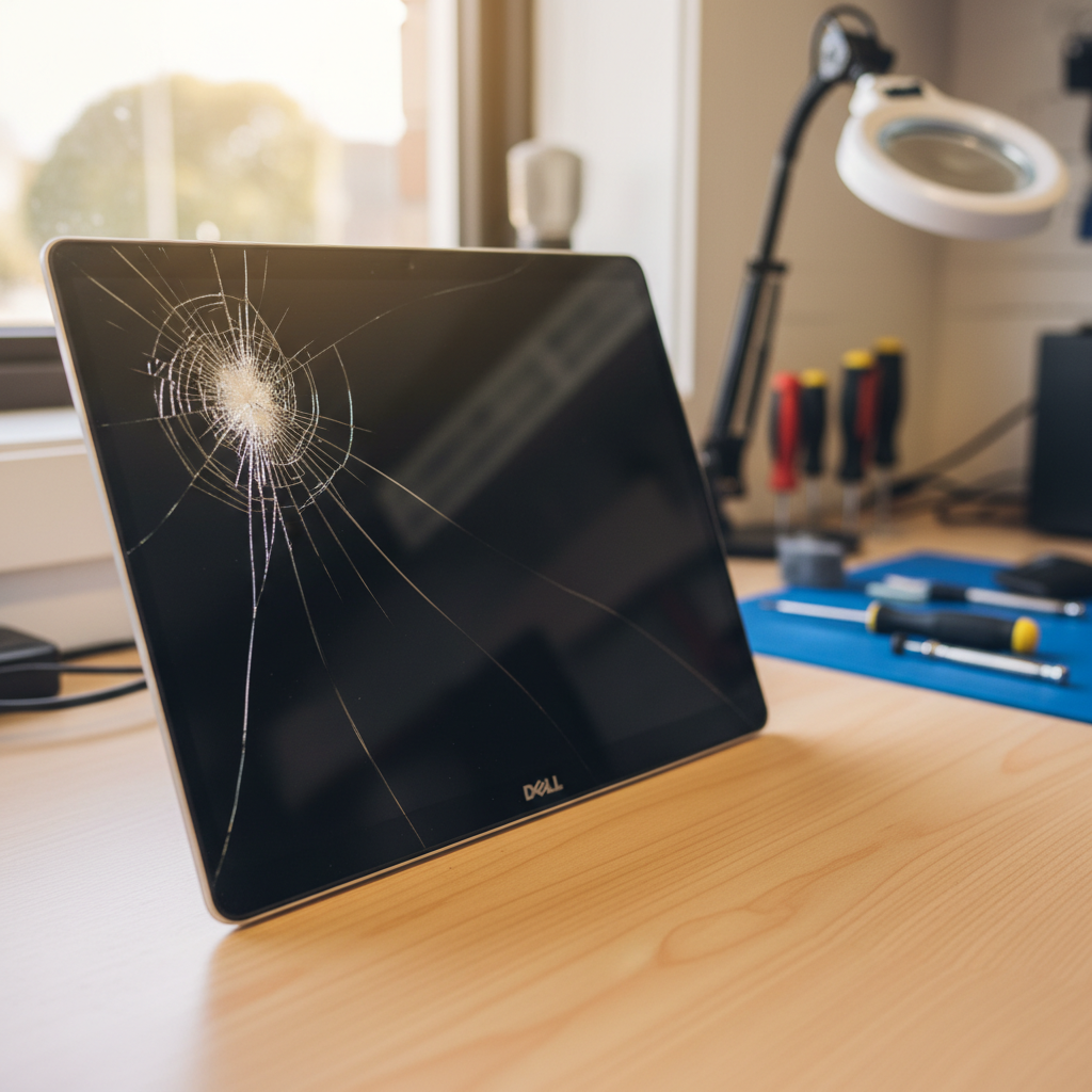 Cracked Dell laptop screen repair in Congewai — Newcastle NSW 2325