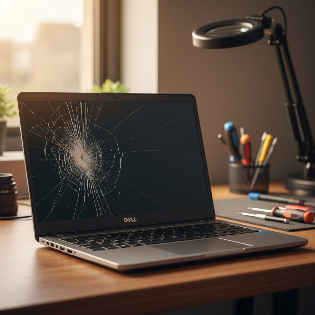 Cracked Dell laptop screen repair in Dora Creek — Newcastle NSW 2264