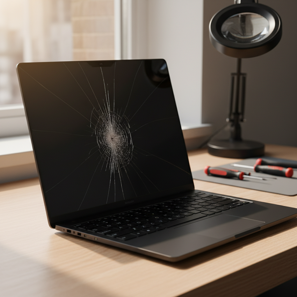 Cracked Razer laptop screen repair in Dorset Vale — Adelaide SA 5157