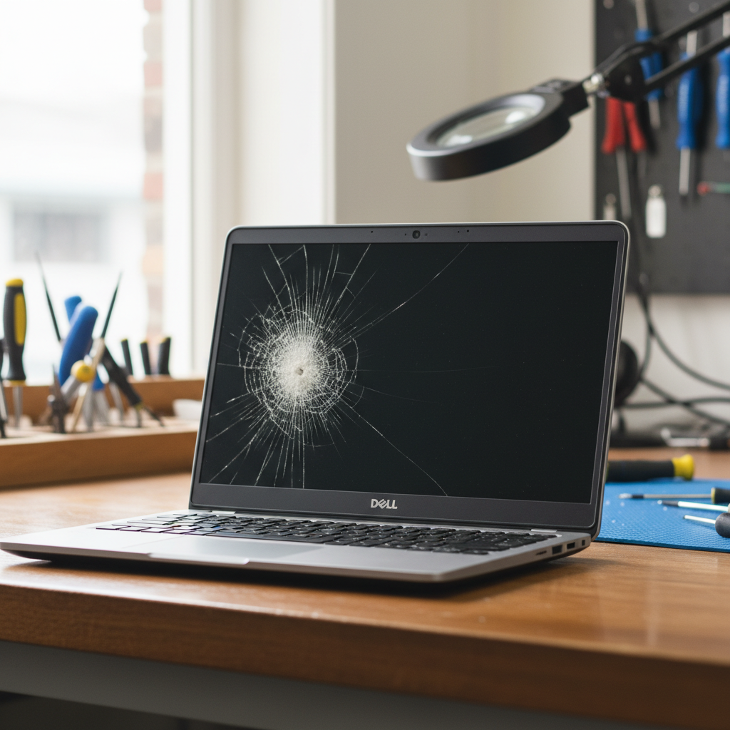 Cracked Dell laptop screen repair in Doyalson — Newcastle NSW 2262