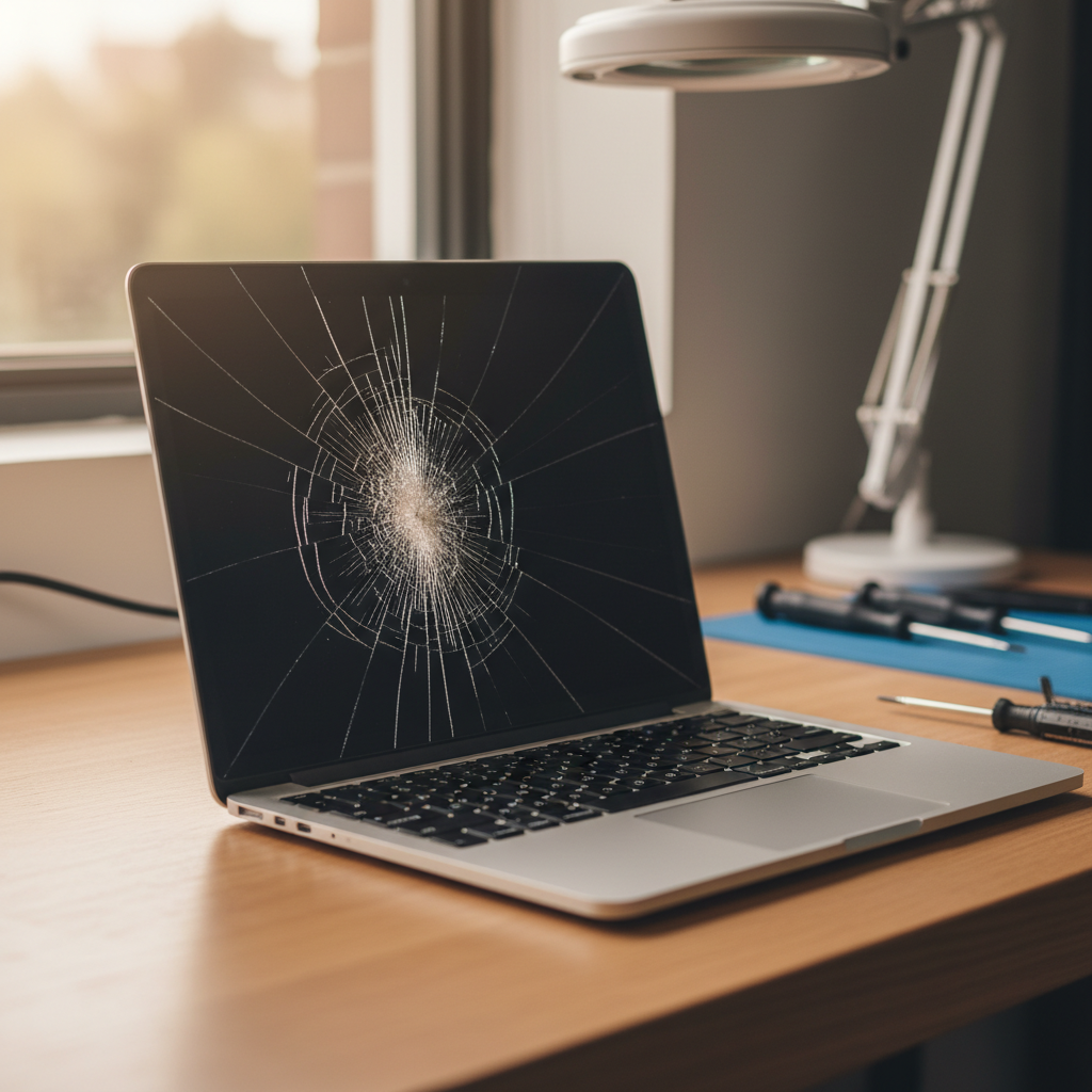 Cracked MacBook Air laptop screen repair in Eden Hills — Adelaide SA 5050