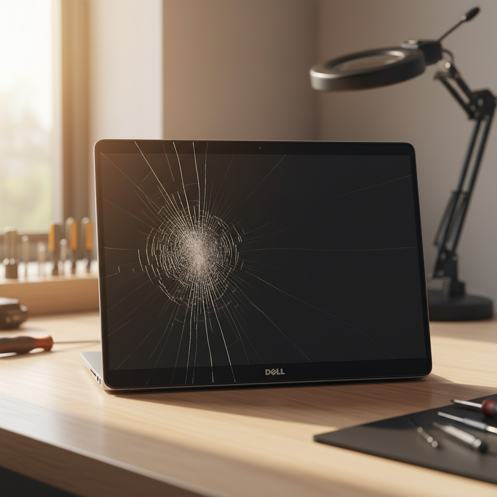 Cracked Dell laptop screen repair in Elizabeth Downs — Adelaide SA 5113