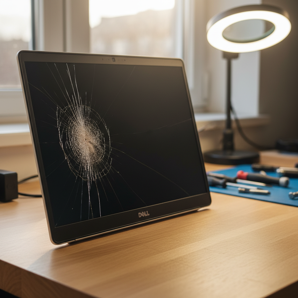 Cracked Dell laptop screen repair in Elizabeth North — Adelaide SA 5113