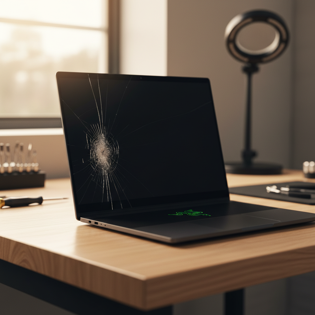 Cracked Razer laptop screen repair in Elizabeth West — Adelaide SA 5113