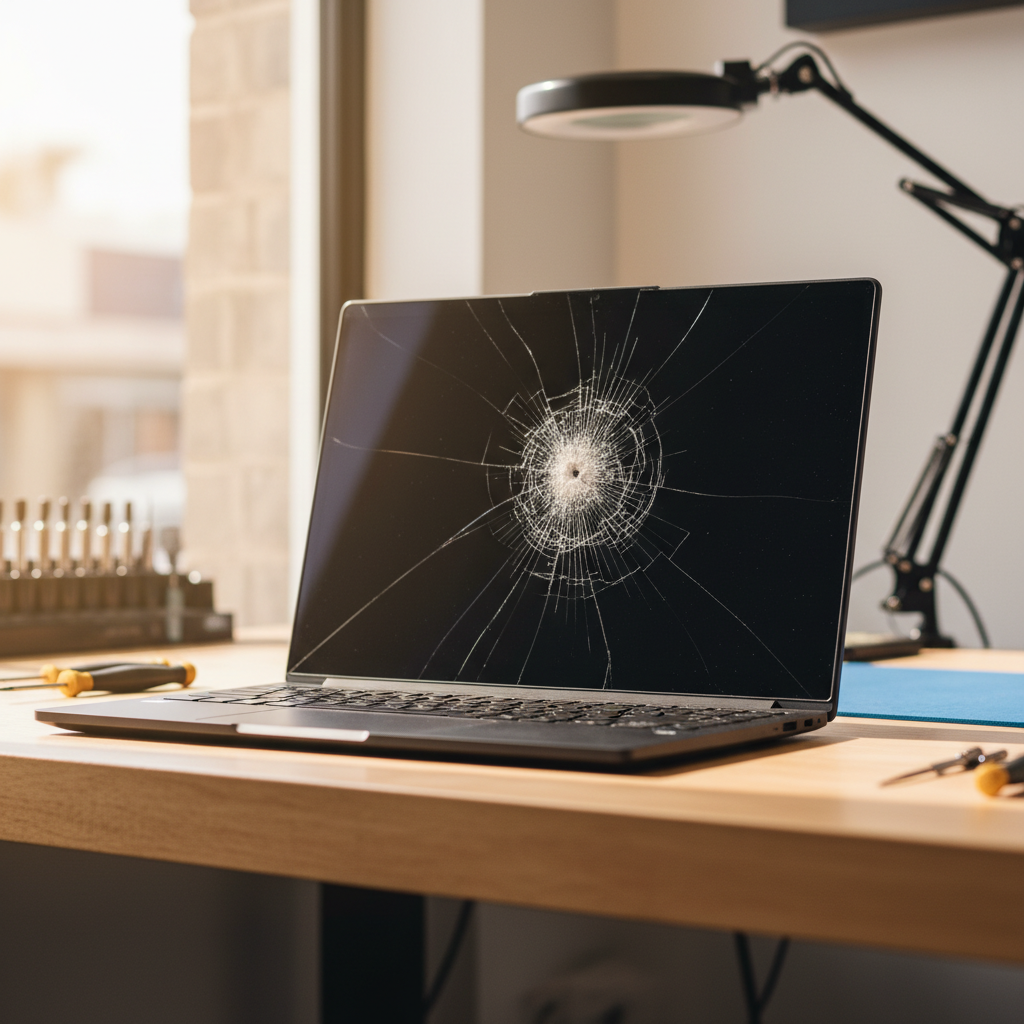 Cracked Razer laptop screen repair in Enfield — Adelaide SA 5085