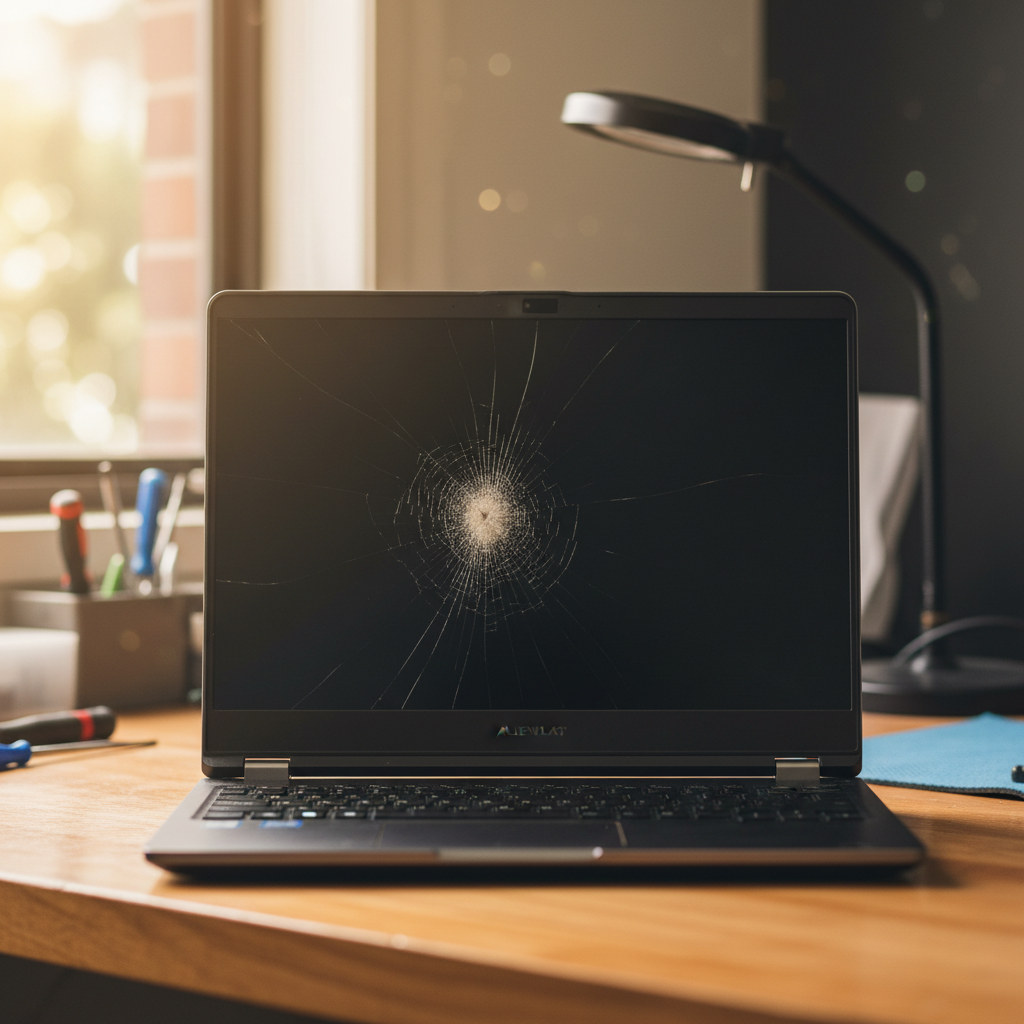 Cracked Alienware laptop screen repair in Frewville — Adelaide SA 5063