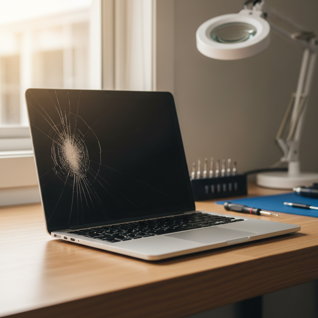 Cracked MacBook Pro laptop screen repair in Fullarton — Adelaide SA 5063