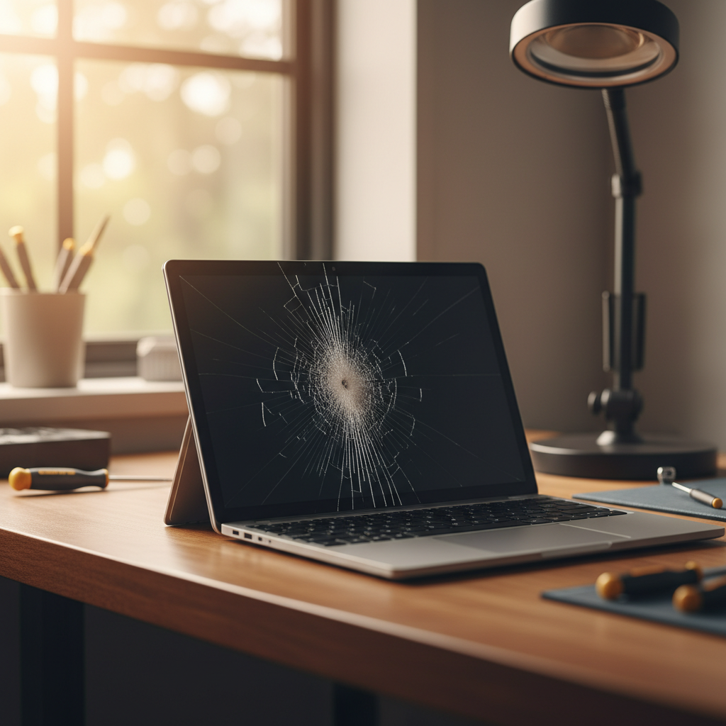 Cracked Microsoft Surface laptop screen repair in Gawler — Adelaide SA 5118