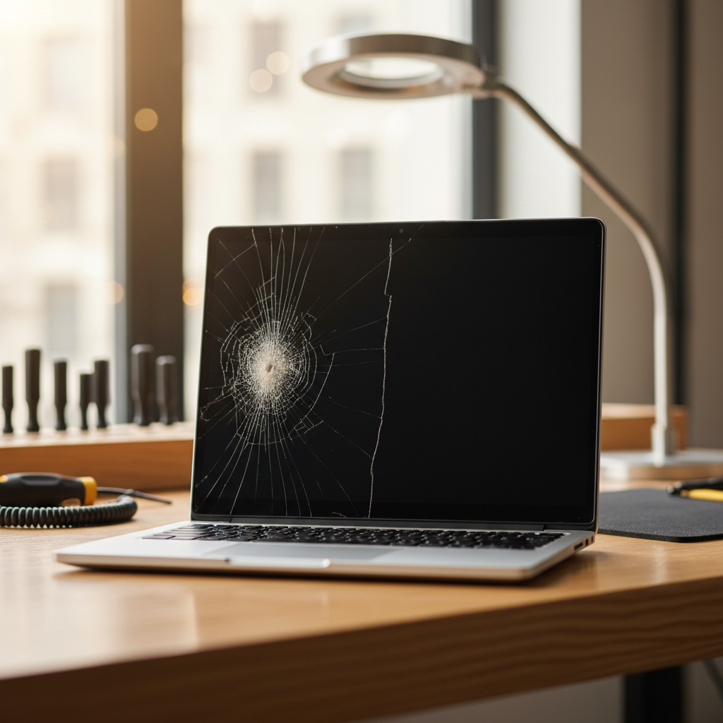 Cracked Dell laptop screen repair in Gepps Cross — Adelaide SA 5094